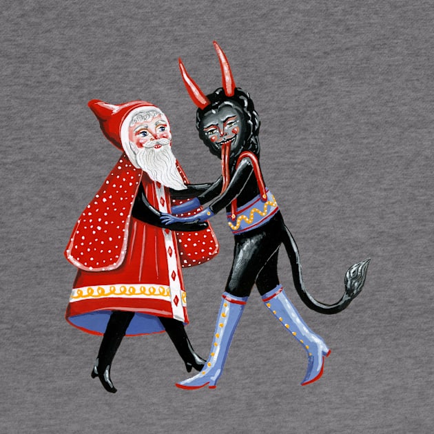 Father Christmas and Krampus dancing by KayleighRadcliffe